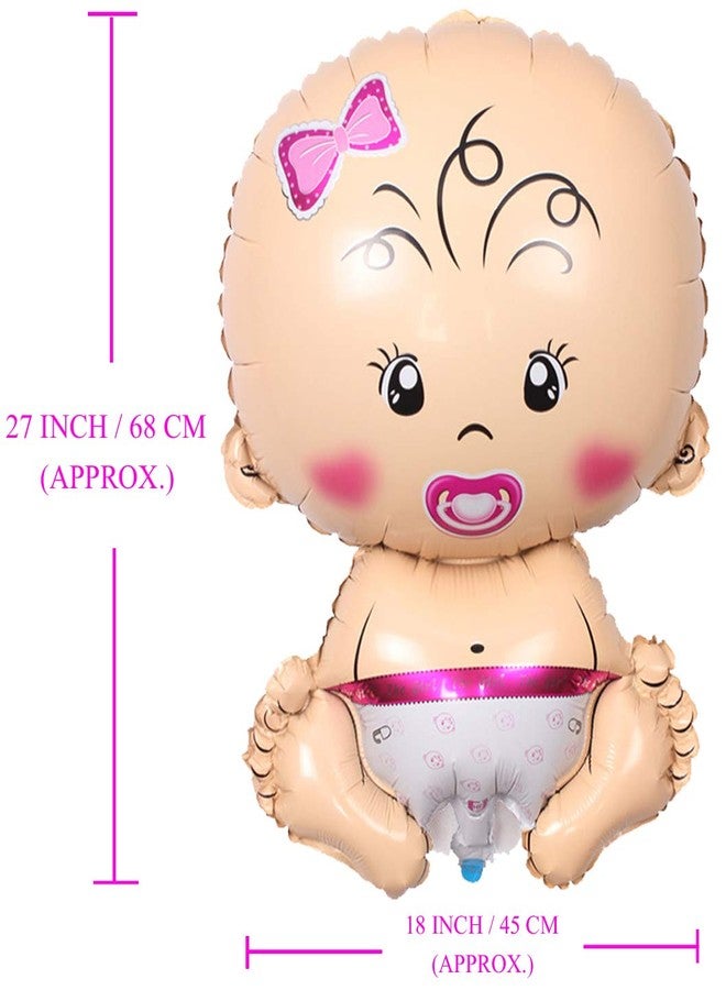 AMFIN 27 inch Baby Shower Foil Balloons/Baby Boy And Girl Foil Balloon Decoration Material (Pack of 2) - Image 4